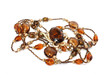 necklace and brooch isolated