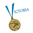 MEDAGLIA D'ORO CON TESTA DI VITTORIA