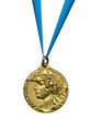 MEDAGLIA D'ORO CON TESTA DI VITTORIA