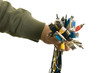 Photo: man holding bunch of cables man holding bunch of cables