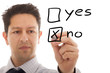 Negative decision