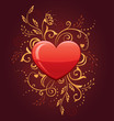Glamour Heart with Floral Ornate