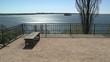 Sonne Ausblick Parkbank Glitzern Plöner See