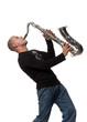Man with saxophone Man with saxophone