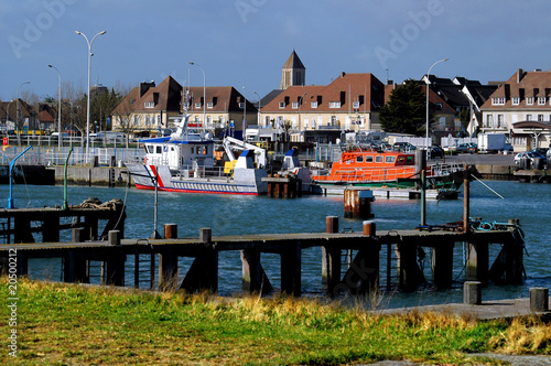 Port de Ouistreham en Basse Normandie en France