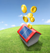 Illustration Sparen mit Solarstrom