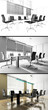 modern interior of office