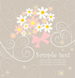 Greeting wedding card