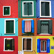 île de Burano face à Venise et ses maisons de pêcheurs