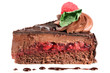 Chocolate cake with jam