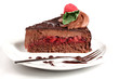 Chocolate cake with jam