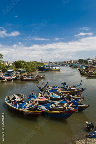 Photo: boats at mui ne harbour - Phan Thiet Vietnam boats at mui ne harbour - Phan Thiet Vietnam