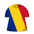maillot roumanie drapeau romania flag