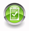 ''Checklist'' glossy icon