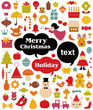 Vector illustration - set of christmas icons