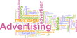 Advertising word cloud