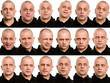 Set of useful faces isolated on white Set of useful faces isolated on white