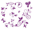 Decorative floral element