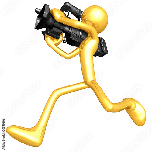 Illustration : Gold Guy Cameraman Gold Guy Cameraman