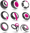Abstract elements.