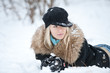 nachdenklich im Schnee