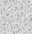 Seamless pattern: simple numbers on blackboard background Seamless pattern: simple numbers on blackboard background