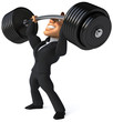 Businessman super fort