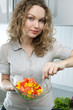 Beautiful woman in kitchen
