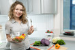 Beautiful woman in kitchen