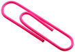 trombone rose fond blanc