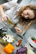 Beautiful woman in kitchen