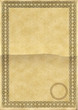 Old blank certificate with border Old blank certificate with border