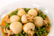 seppie con piselli- particolare