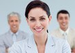 Photo: Radiant businesswoman standing Radiant businesswoman standing