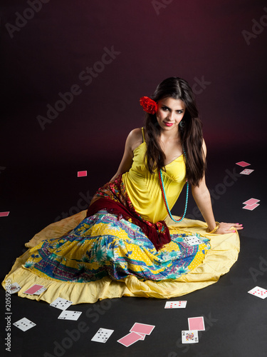 Photo: Gypsy woman with cards Gypsy woman with cards