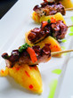 Foto: Brochetas de pulpo braseado Brochetas de pulpo braseado