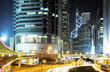 Rush Hour Hong Kong Cityscape at Night.