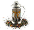 French press with tea