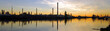Oil Refinary at dusk