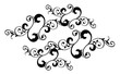 Vector- Floral design elements on white