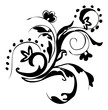 Hand drawn vector art - Floral design element