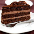 Chocolate cake with cocoa