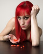ragazza capelli rossi