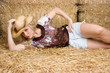 Cowgirl in Barn
