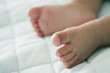 Closeup of baby's feet