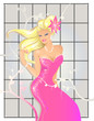 Beautiful woman in pink Beautiful woman in pink
