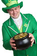 Man Holding Pot of Gold