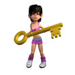Key Girl 3D