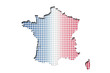 Carte de France drapeau