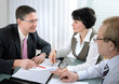 Senior couple meeting with agent Senior couple meeting with agent